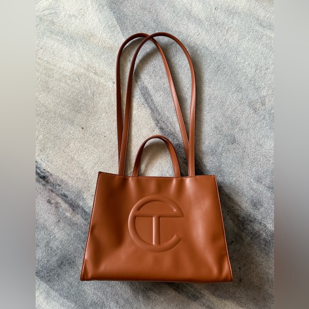 TELFAR Tan Shopping Bag/Tote